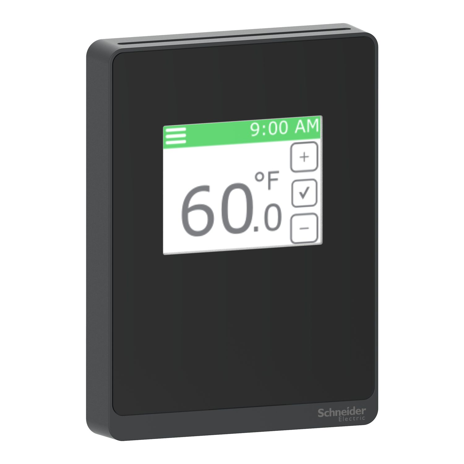 Picture of SmartX Cover Plate, for Sensor Base, Touchscreen, Setpoint, Override, Optimum Black Cover