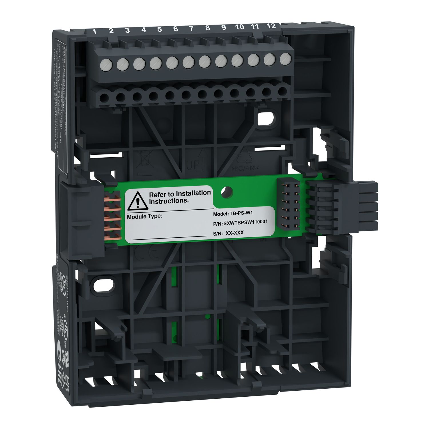 Picture of Terminal base SpaceLogic, required for power supply module