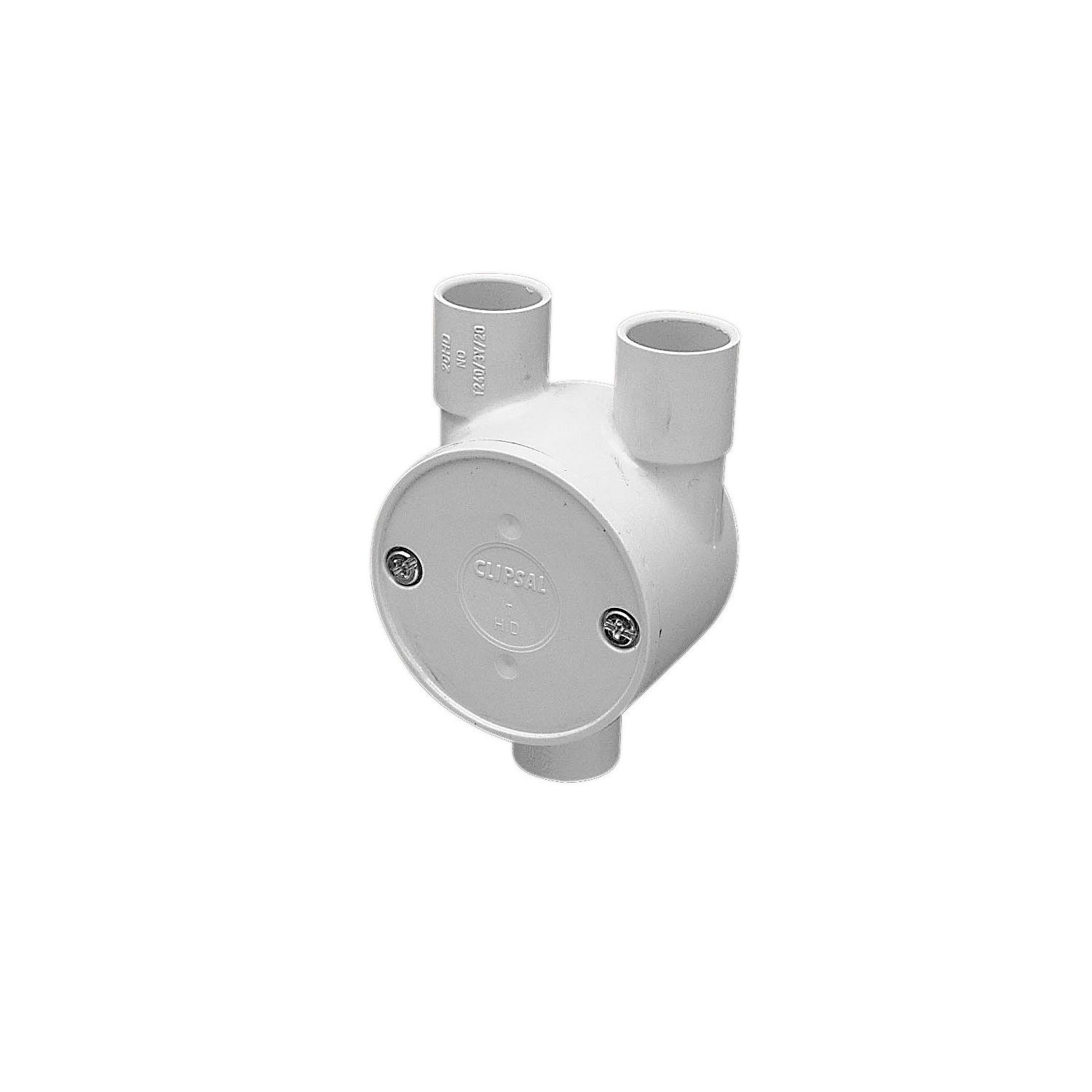 Picture of Tangential Junction Box, Clipsal - Cable Management, 20mm I.D, 3 Way Entry, Y-type