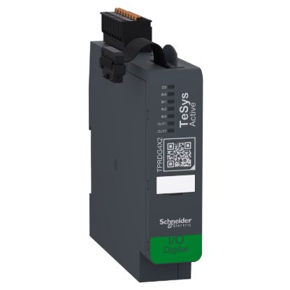 Picture of Digital IO module, TeSys island, 4 inputs, 2 outputs, 24VDC