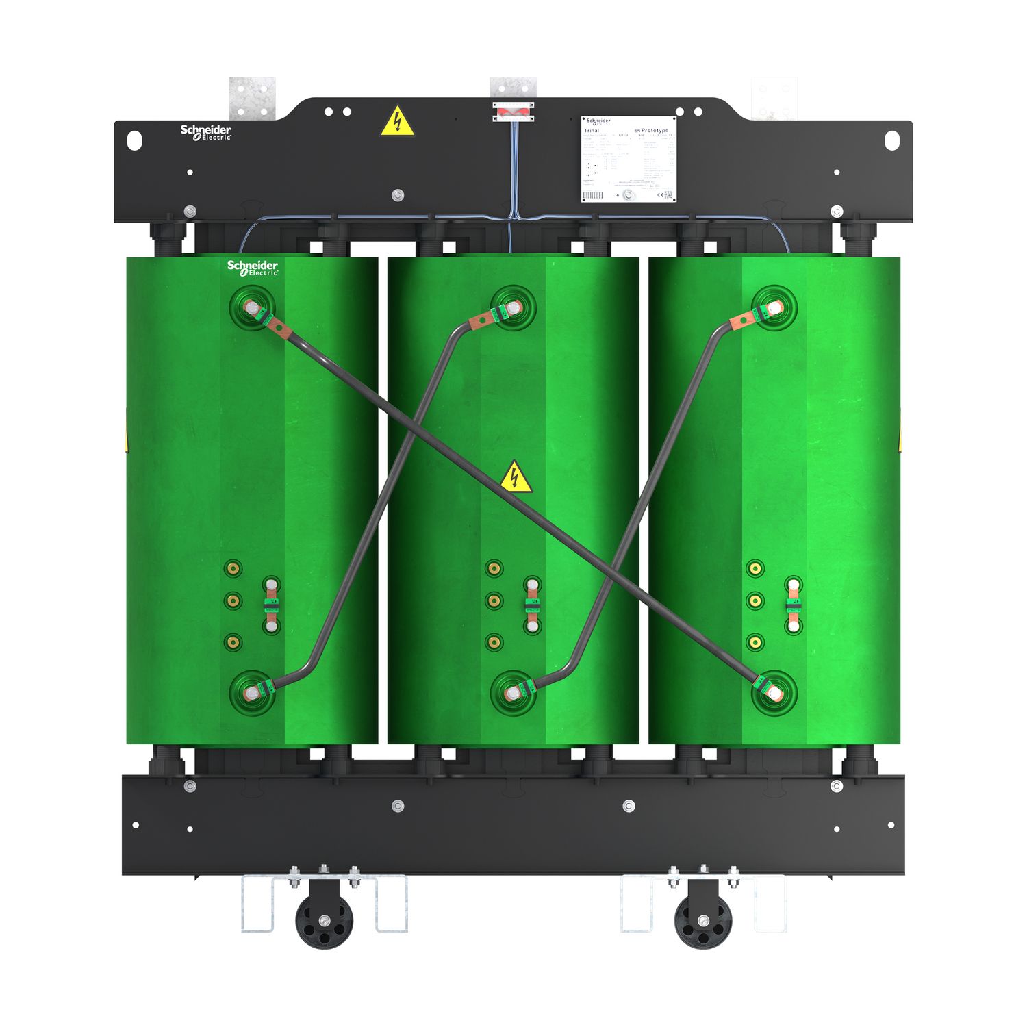 Picture of Transformer, Trihal, dry type, 1000kVA, 11kV, 433V, IP31 enclosure, air forced cooling