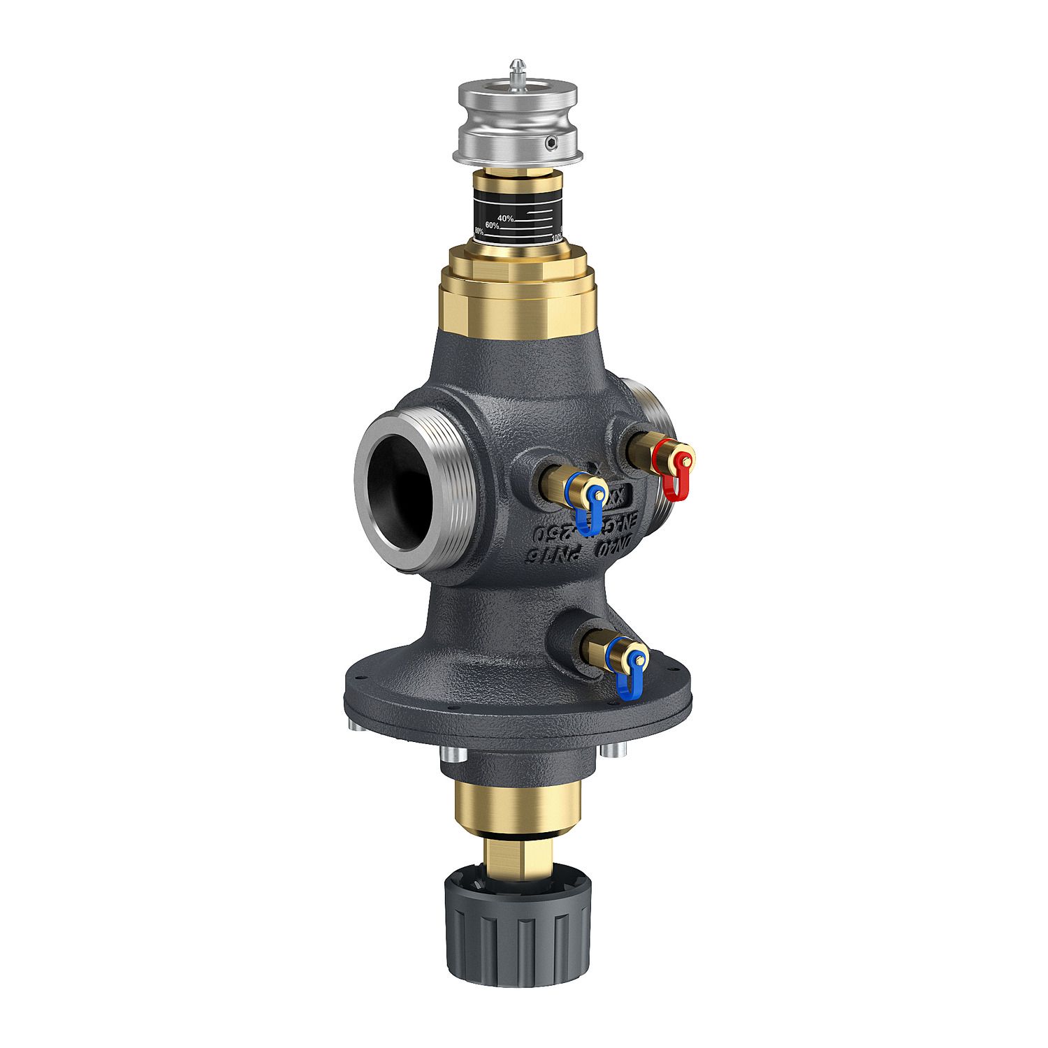 Picture of SpaceLogic VP220E PIBCV (PICV), 2-Way, PN16, G2 External Thread, DN40, 3.0...7.5 m³/h, 0.8…2.08 l/s.