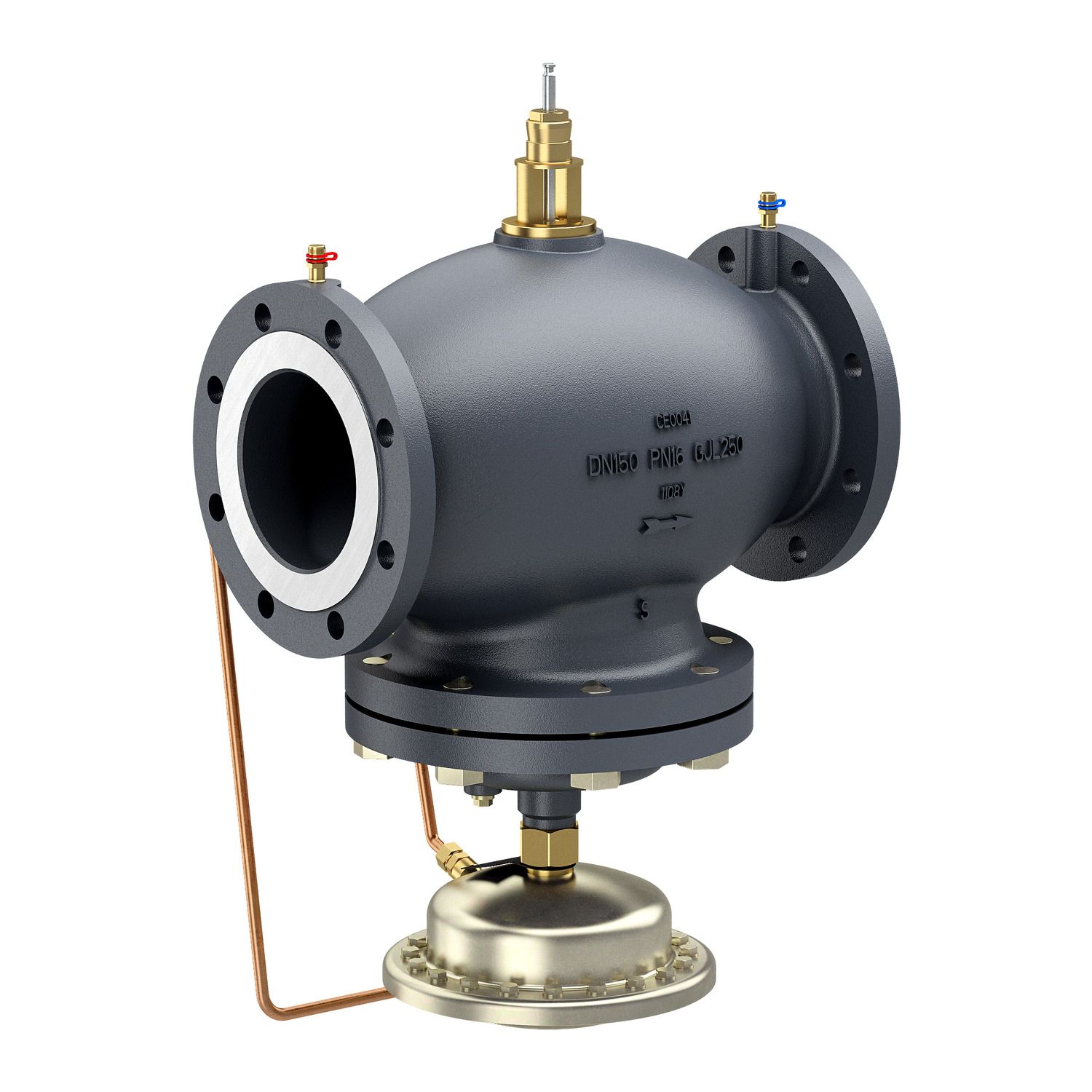 Picture of SpaceLogic VP221F PIBCV (PICV), 2-Way, PN16, DN125, Flanged, Standard Flow: 36...90 m³/h (10...25 l/s).