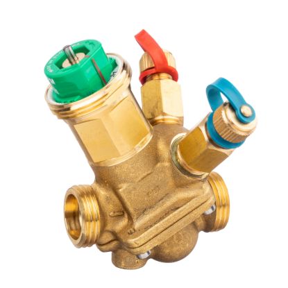 Picture of SpaceLogic VP228E PIBCV (PICV), 2-Way, PN16, DN10, G1/2 Ext. Thread, Low Flow: 0.03...0.15 m³/h (0.008...0.042 l/s).