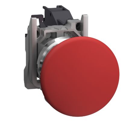 Picture of Complete push button, Harmony XB4, Explosive atmosphere, red mushroom pushbutton