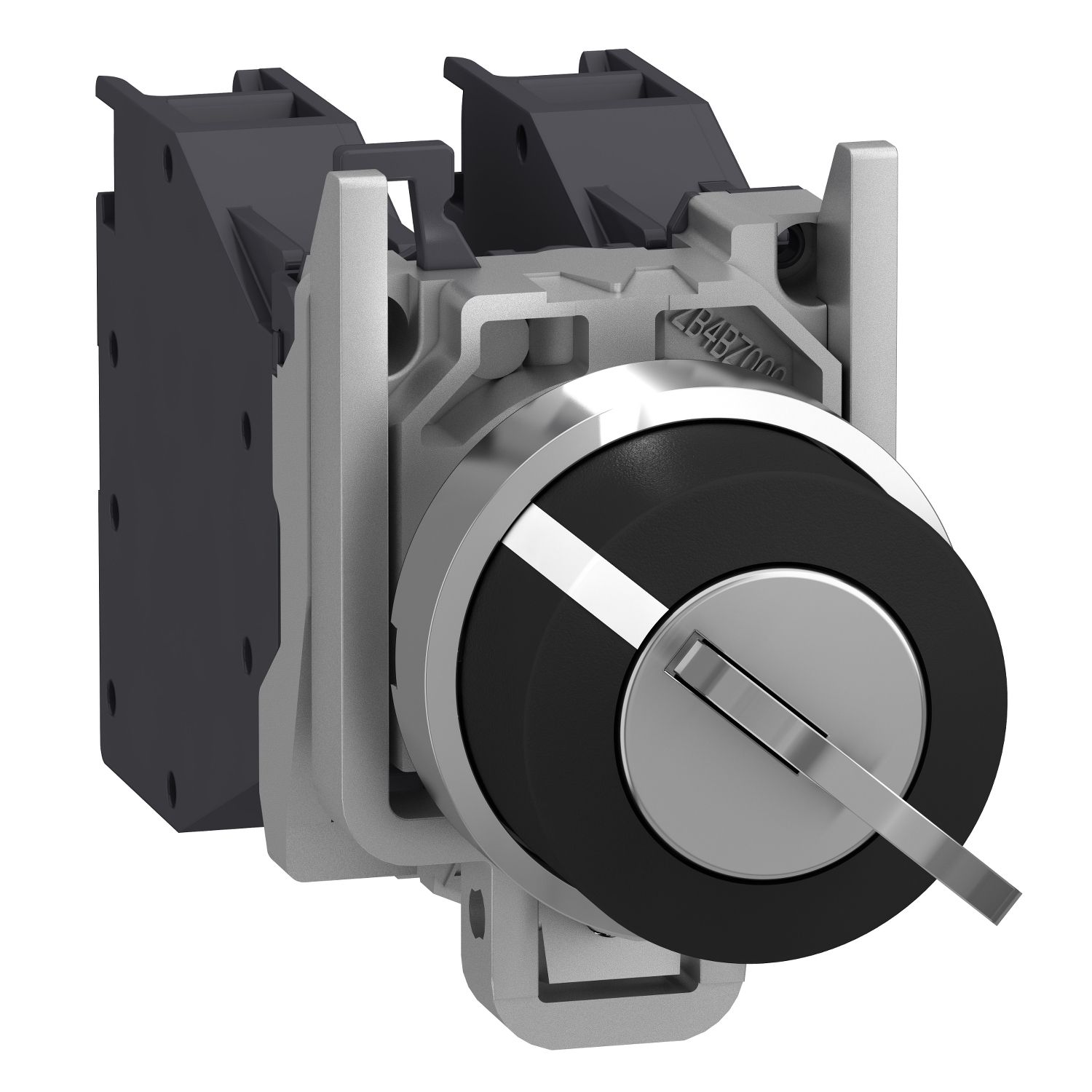 Picture of Complete selector switch, Harmony XB4, Explosive atmosphere, 455 Key swith 2 positions free at left