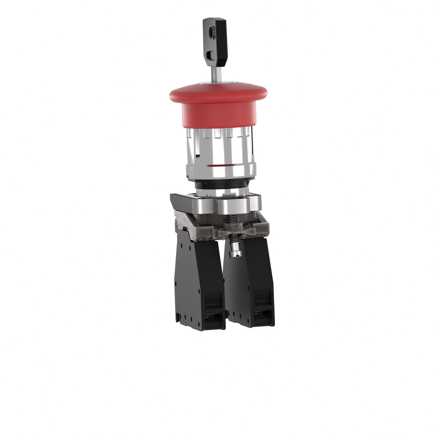 Picture of Complete emergency stop push button, Harmony XB4, Explosive atmosphere, 455 key RELEASE
