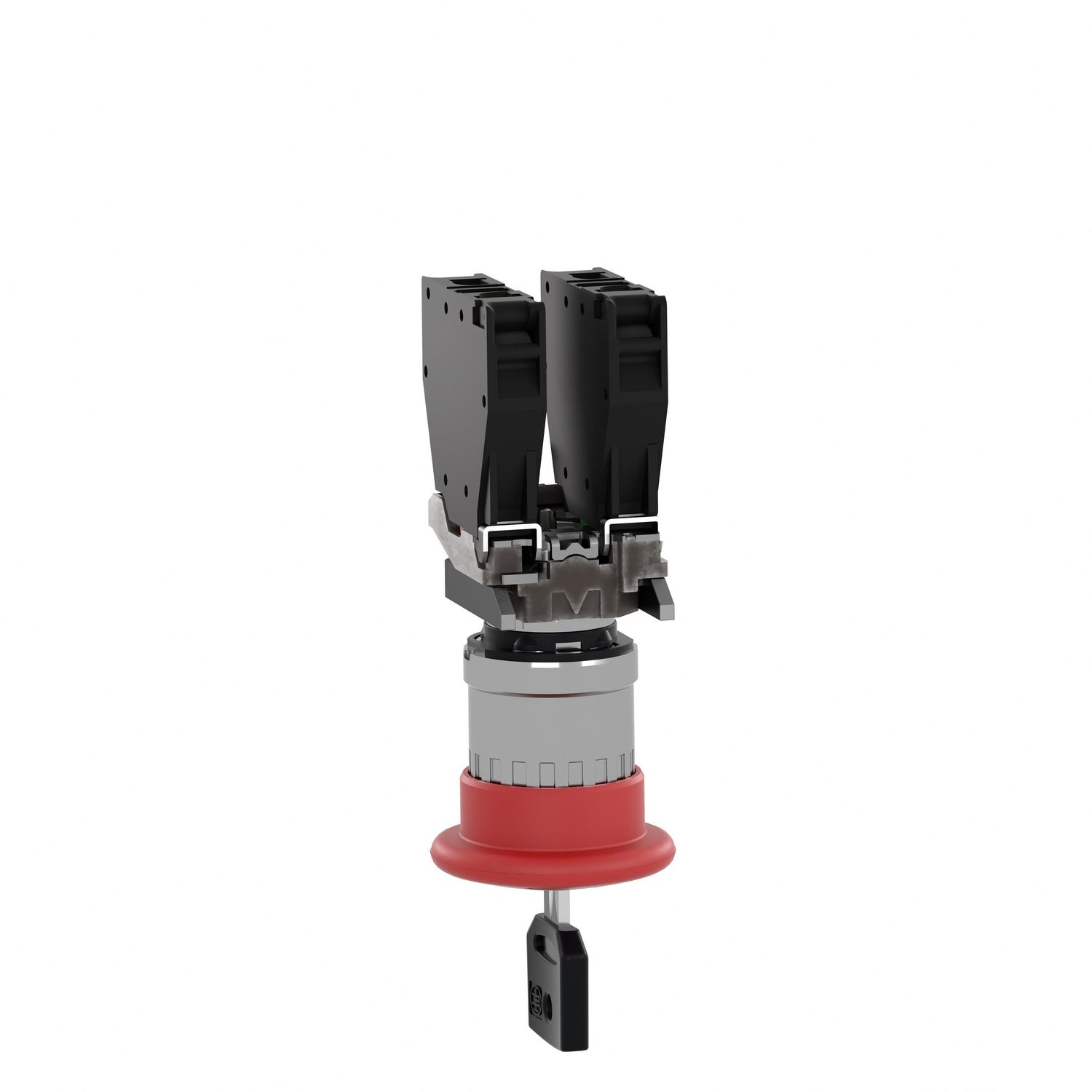 Picture of Complete emergency stop push button, Harmony XB4, Explosive atmosphere, 455 key RELEASE