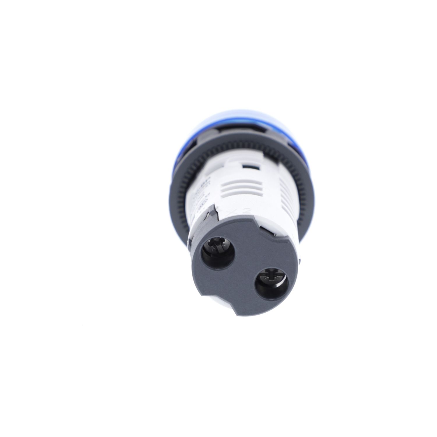 Picture of Monolithic pilot light, Harmony XB7, plastic, blue, 22mm, integral LED, 24V AC DC