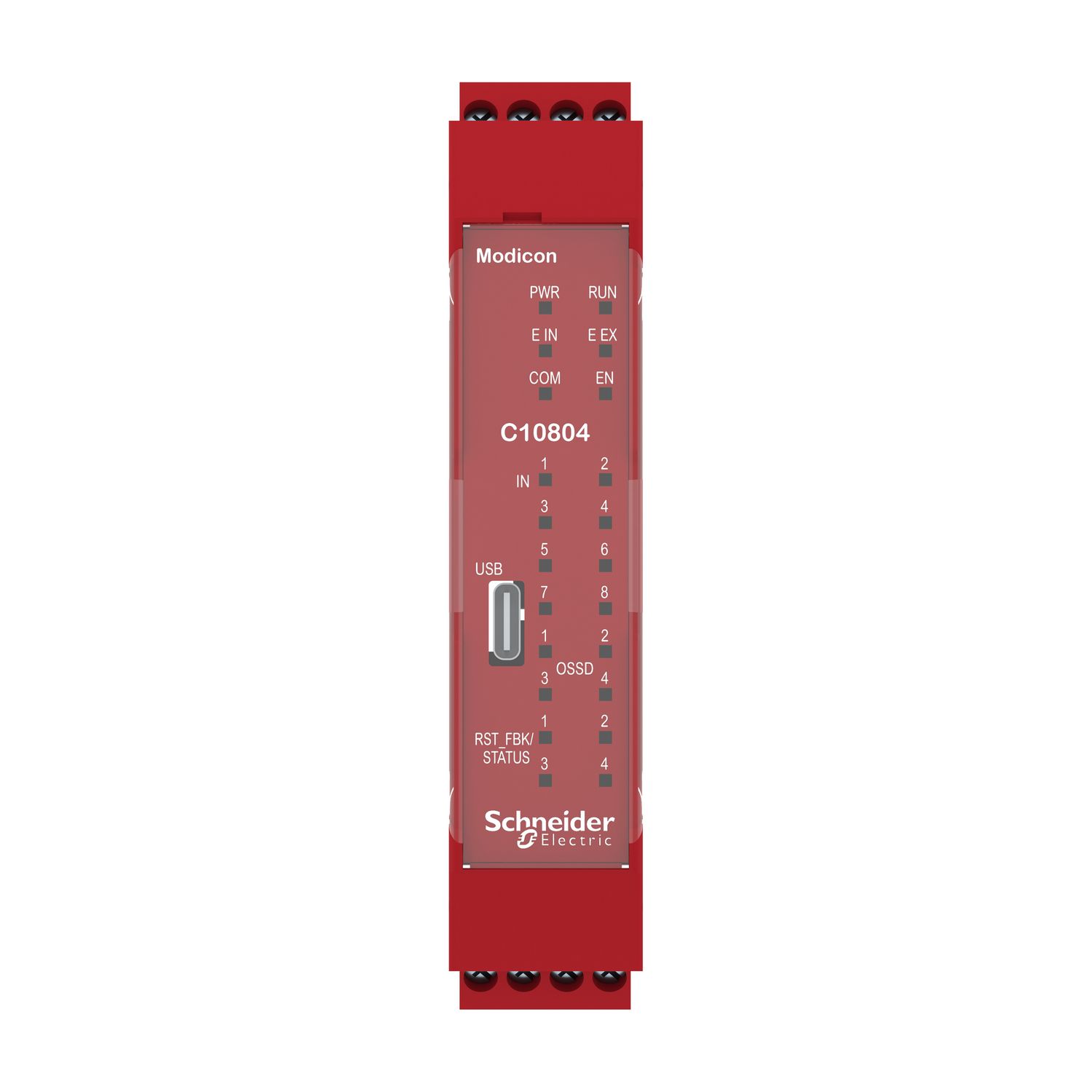 Picture of Safety controller, Modicon MCM, 8 inputs 4 outputs, monitors expansion modules, screw