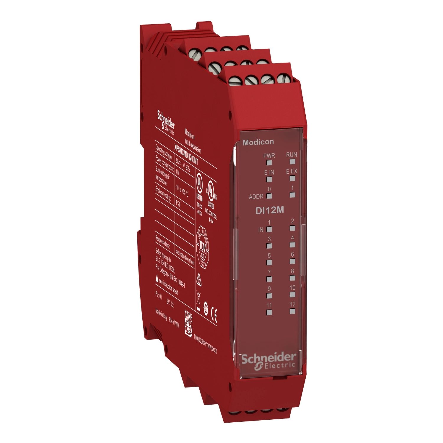 Picture of 12 inputs expansion module for safety mats with screw term