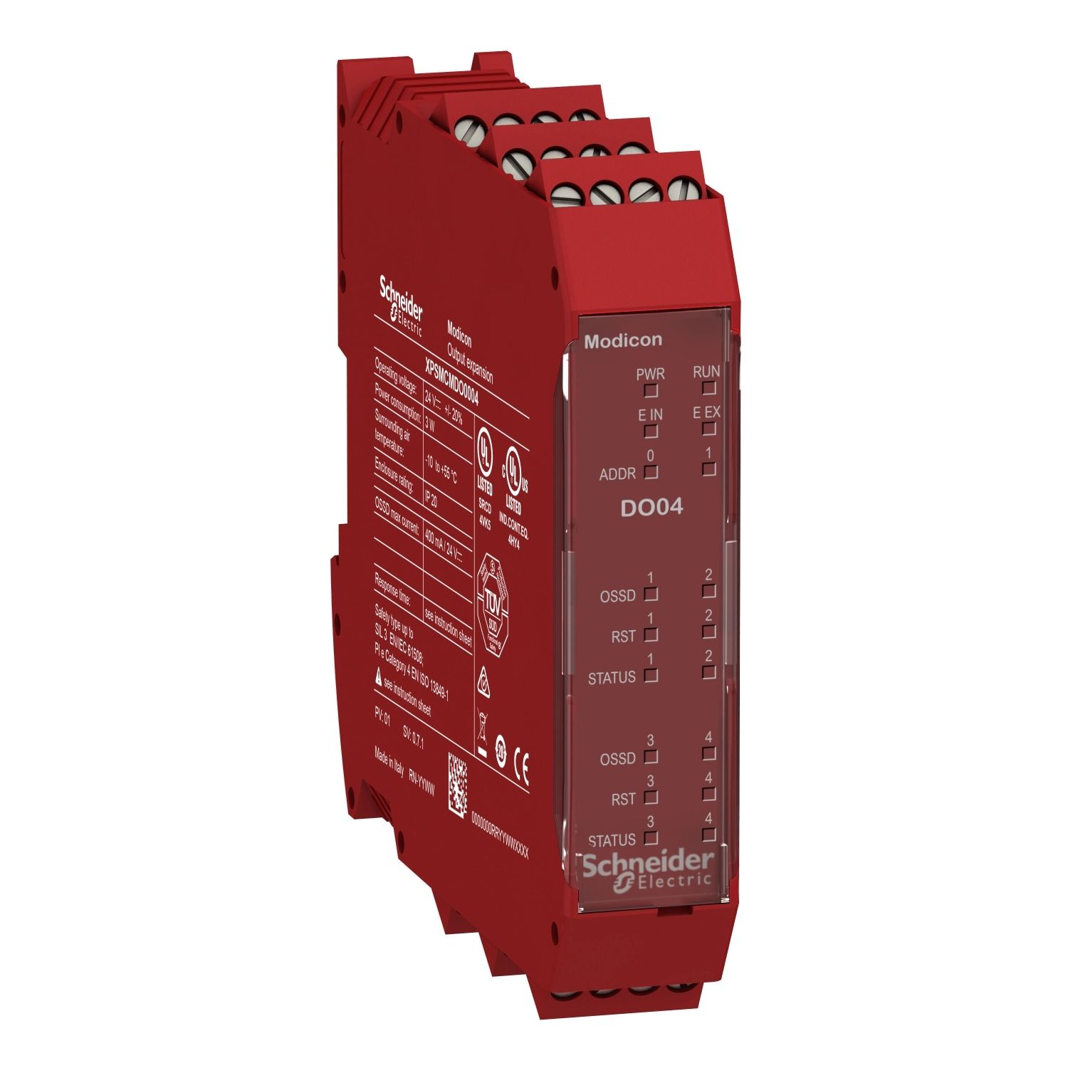 Picture of expansion modules, Modicon MCM, 4 digital output pairs, screw