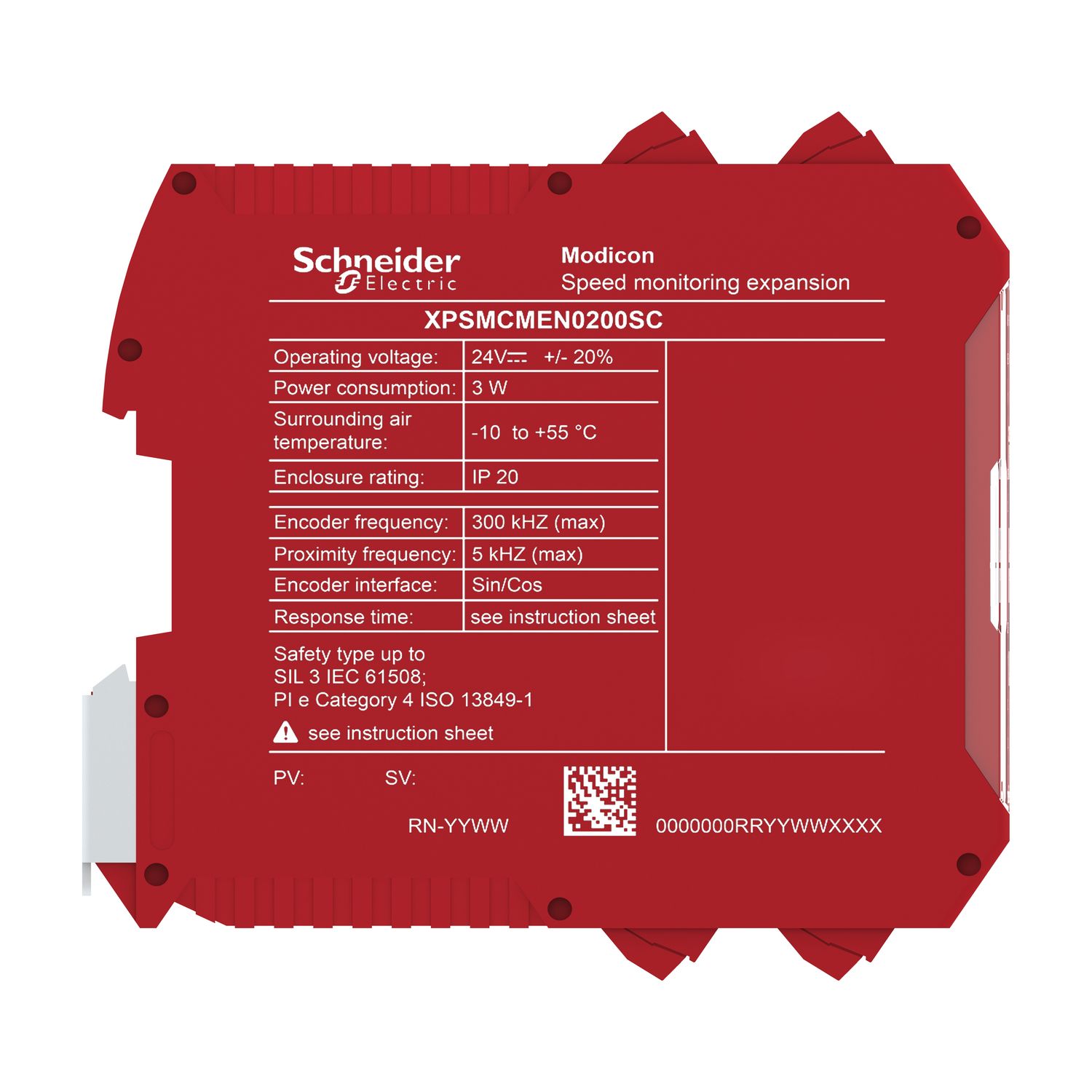 Picture of expansion module, Modicon MCM, speed monitoring, 2 SinCos encoder, screw