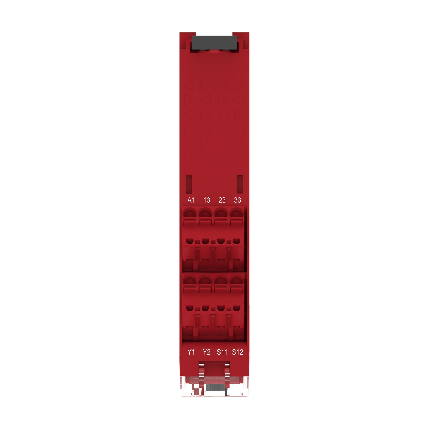 Picture of safety module, Harmony XPSU, Cat 4, potential free 2 NC, NO NC, 2 PNP, 48 to 240V AC or DC, spring