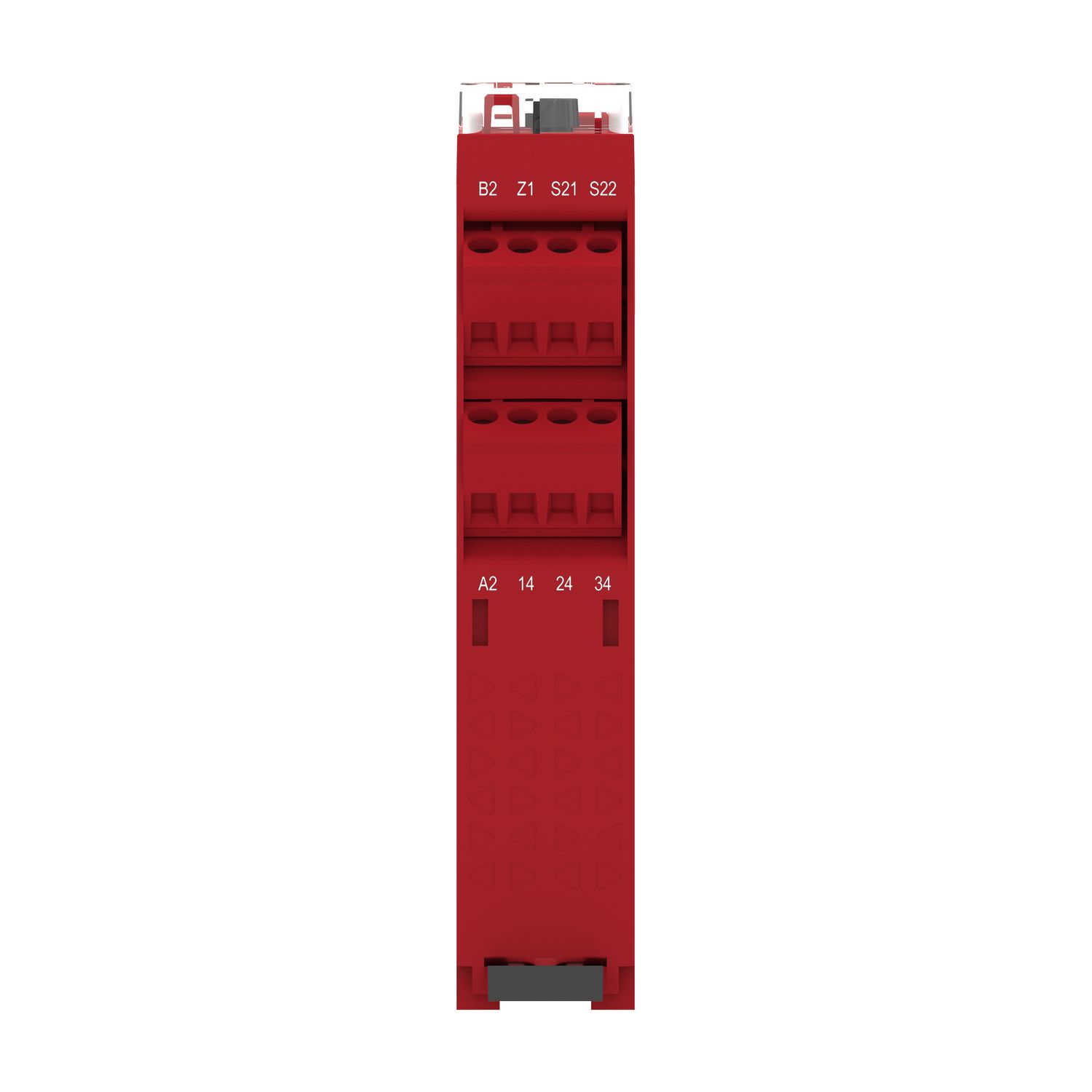 Picture of safety module, Harmony XPSU, Cat 4, potential free 2 NC, NO NC, 2 PNP, 48 to 240V AC or DC, screw