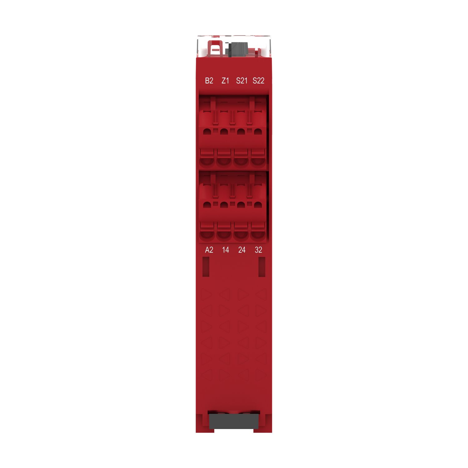 Picture of safety module, Harmony XPSU, Cat 4, features XPSUAF with PNP or NPN, safety mat, 24V AC or DC, spring