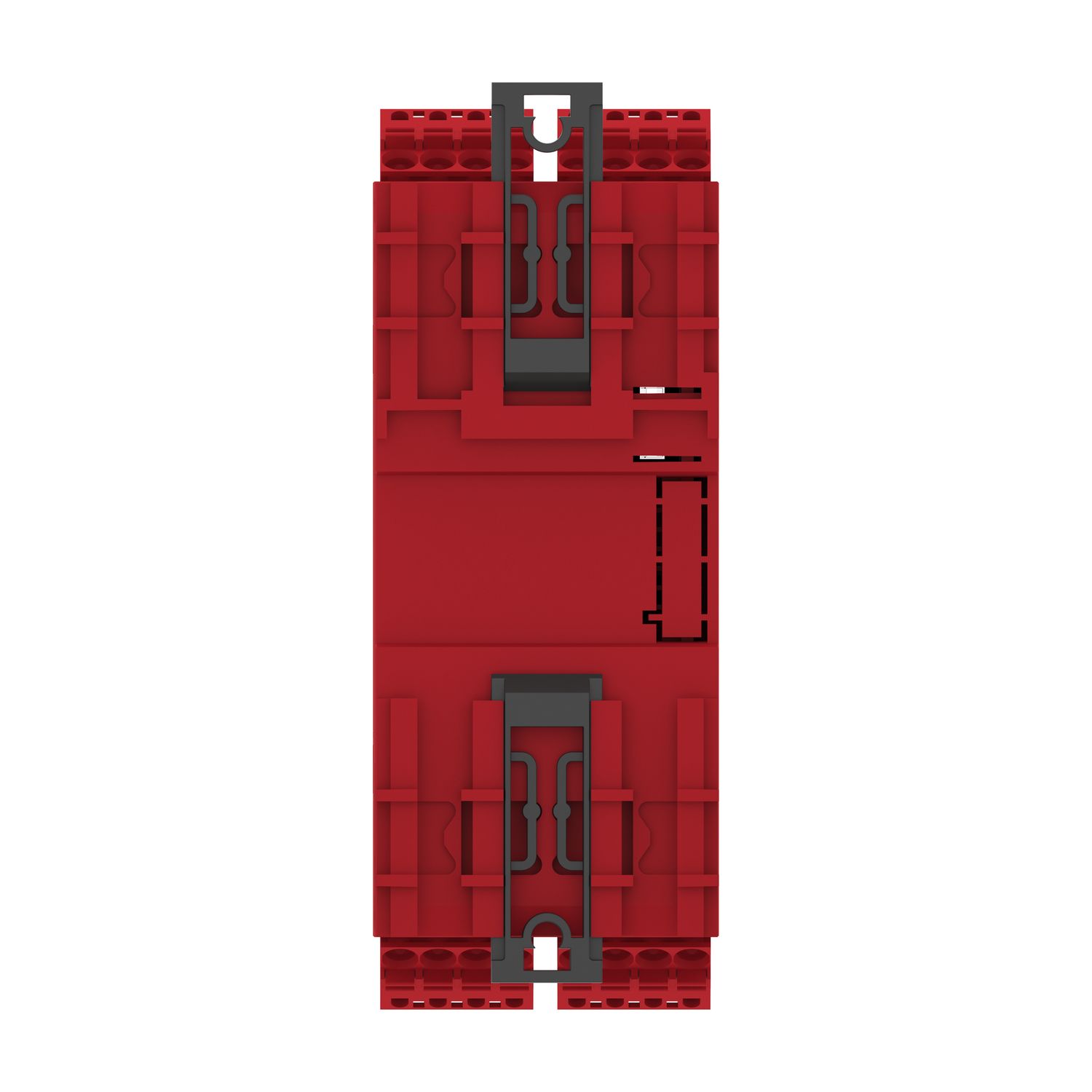 Picture of safety module, Harmony XPSU, Cat4, features XPSUAK with delayed outputs, 24V AC or DC, spring