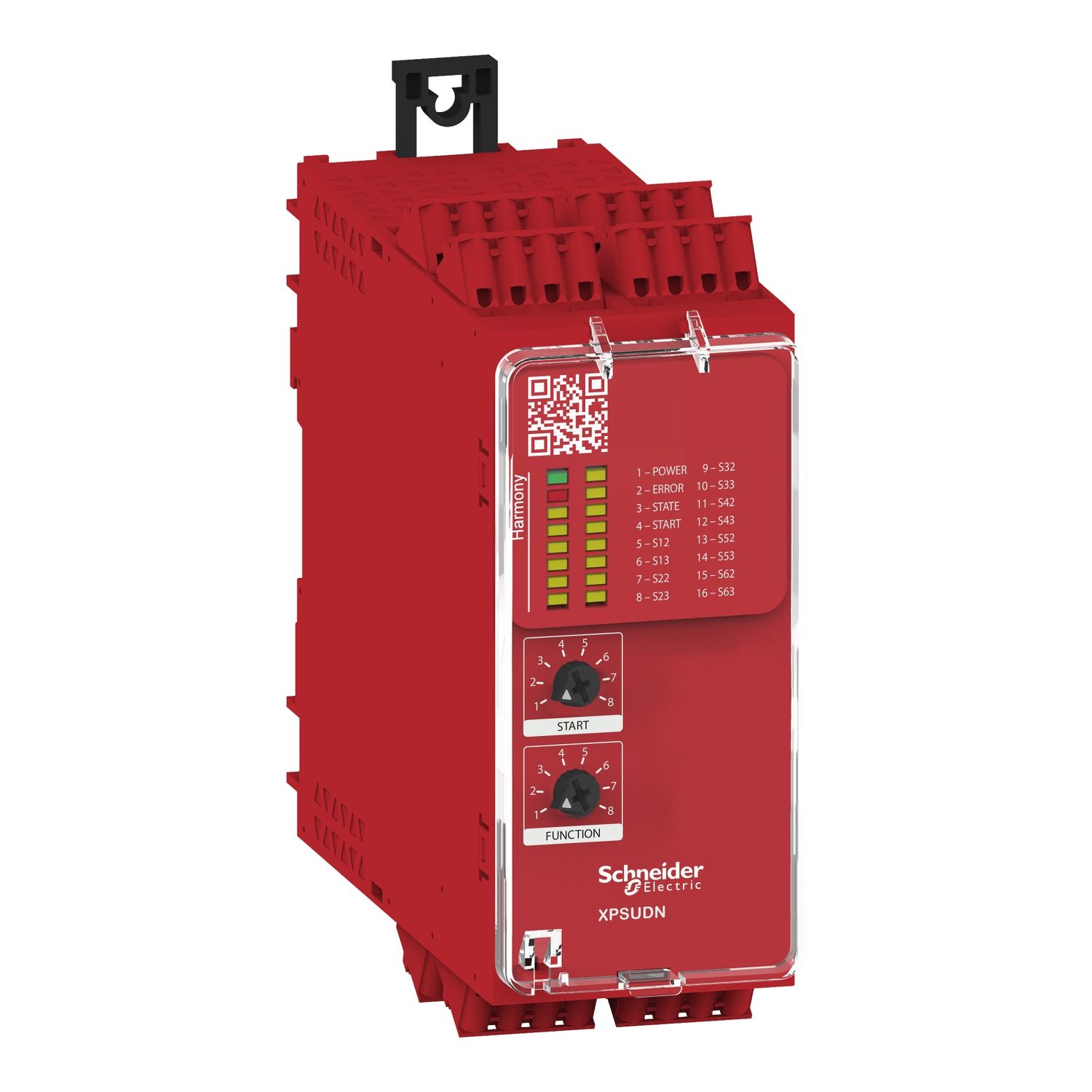 Picture of Safety module, Harmony Safety Automation, Cat.4, features 6*XPSUAF, 48-240v AC/DC, spring