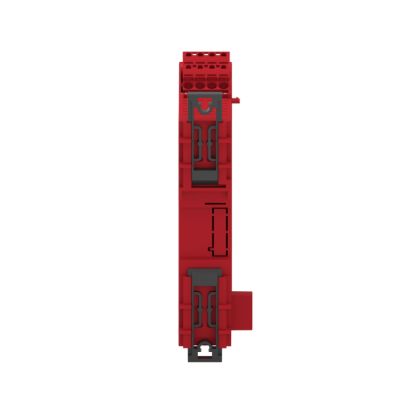 Picture of safety module, Harmony XPSU, Cat 4, expansion use with universal range, 24V AC or DC, spring