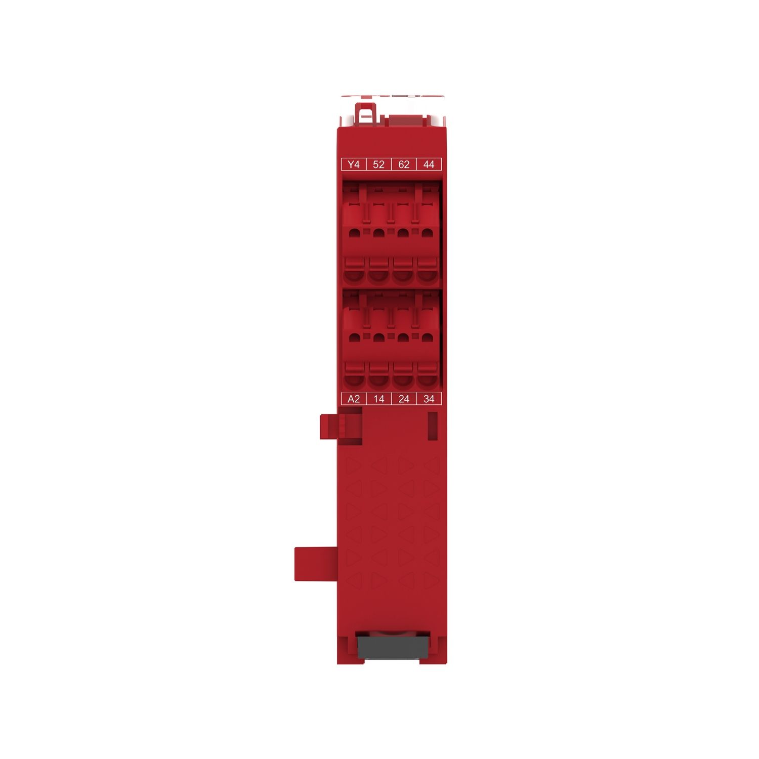 Picture of safety module, Harmony XPSU, Cat 4, expansion use with universal range, 24V AC or DC, spring