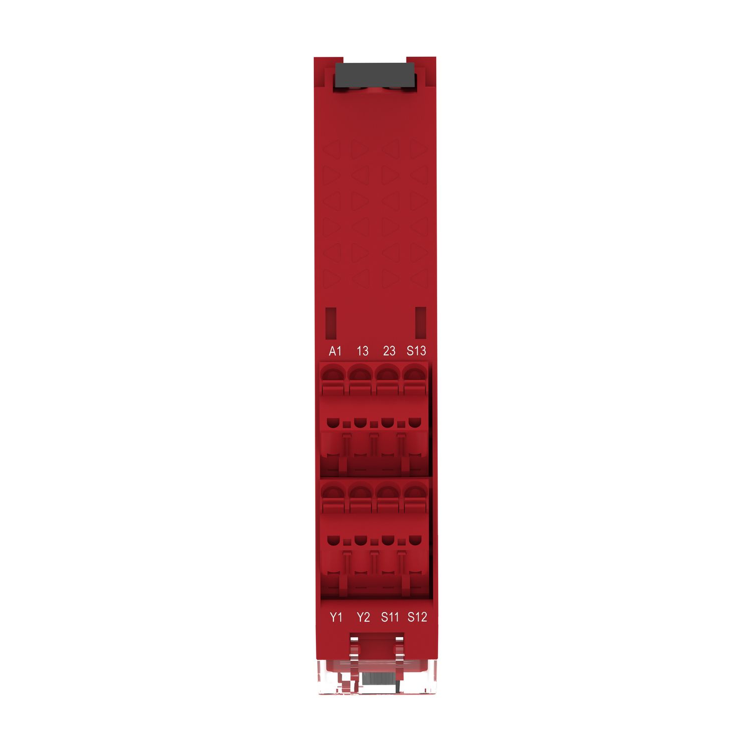 Picture of safety module, Harmony XPSU, Cat 4, features 2 x XPSUAF with enabling movement, 24V AC or DC, spring