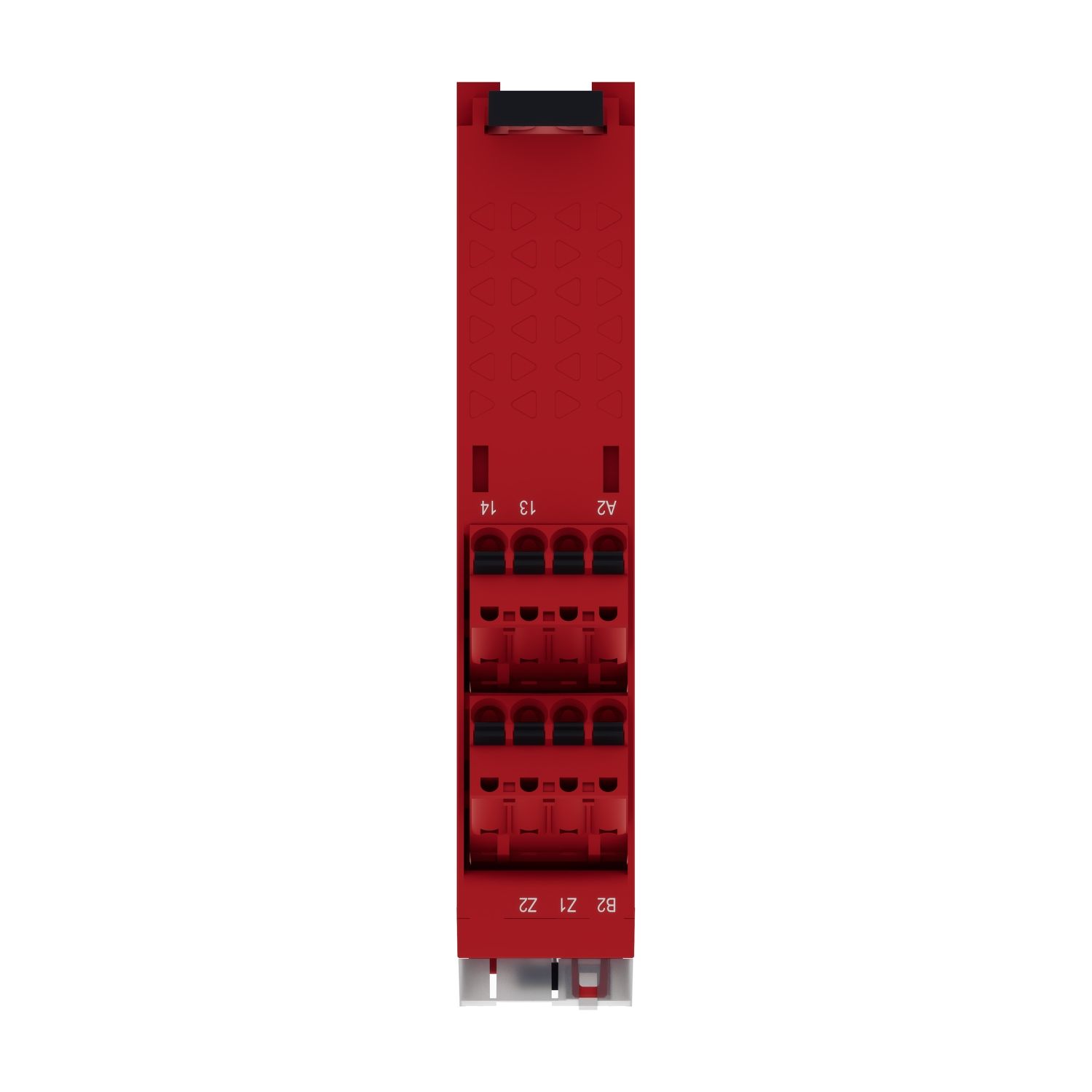 Picture of safety module, Harmony XPS, zero speed monitoring with time delay, 24V AC or DC, spring