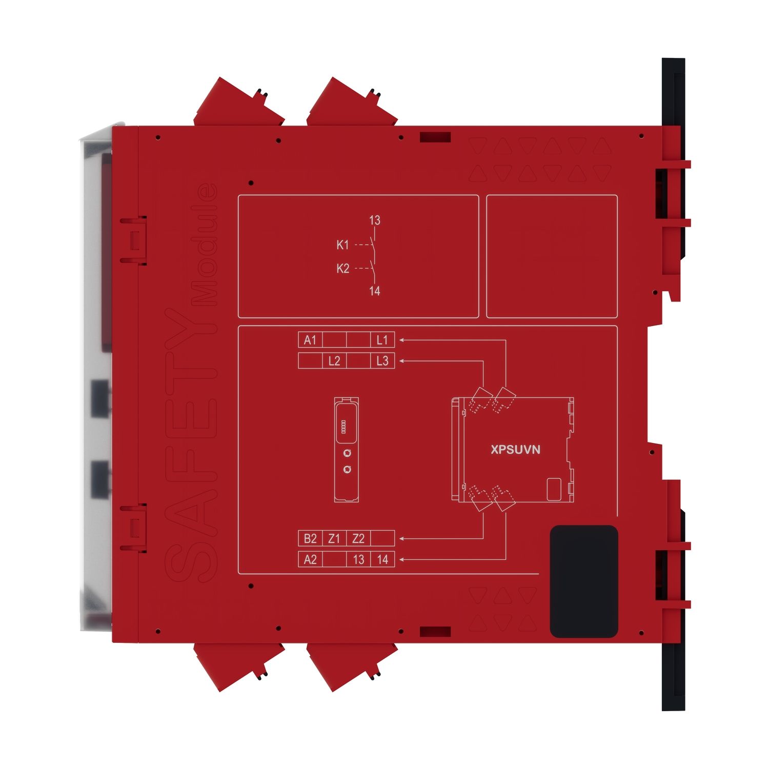 Picture of Safety module, Harmony Safety Automation, Zero speed monitoring with time delay, 48-240 V AC/DC, spring