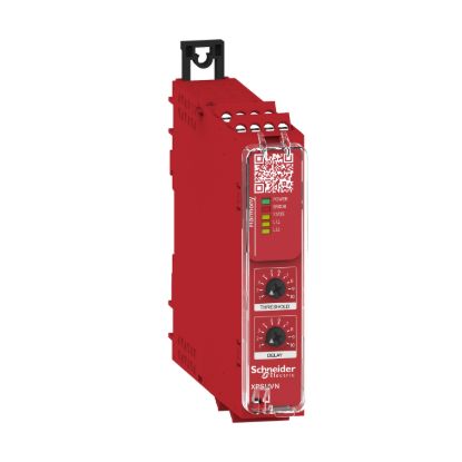 Picture of safety module, Harmony XPS, zero speed monitoring with time delay, 48 to 240V AC or DC, screw