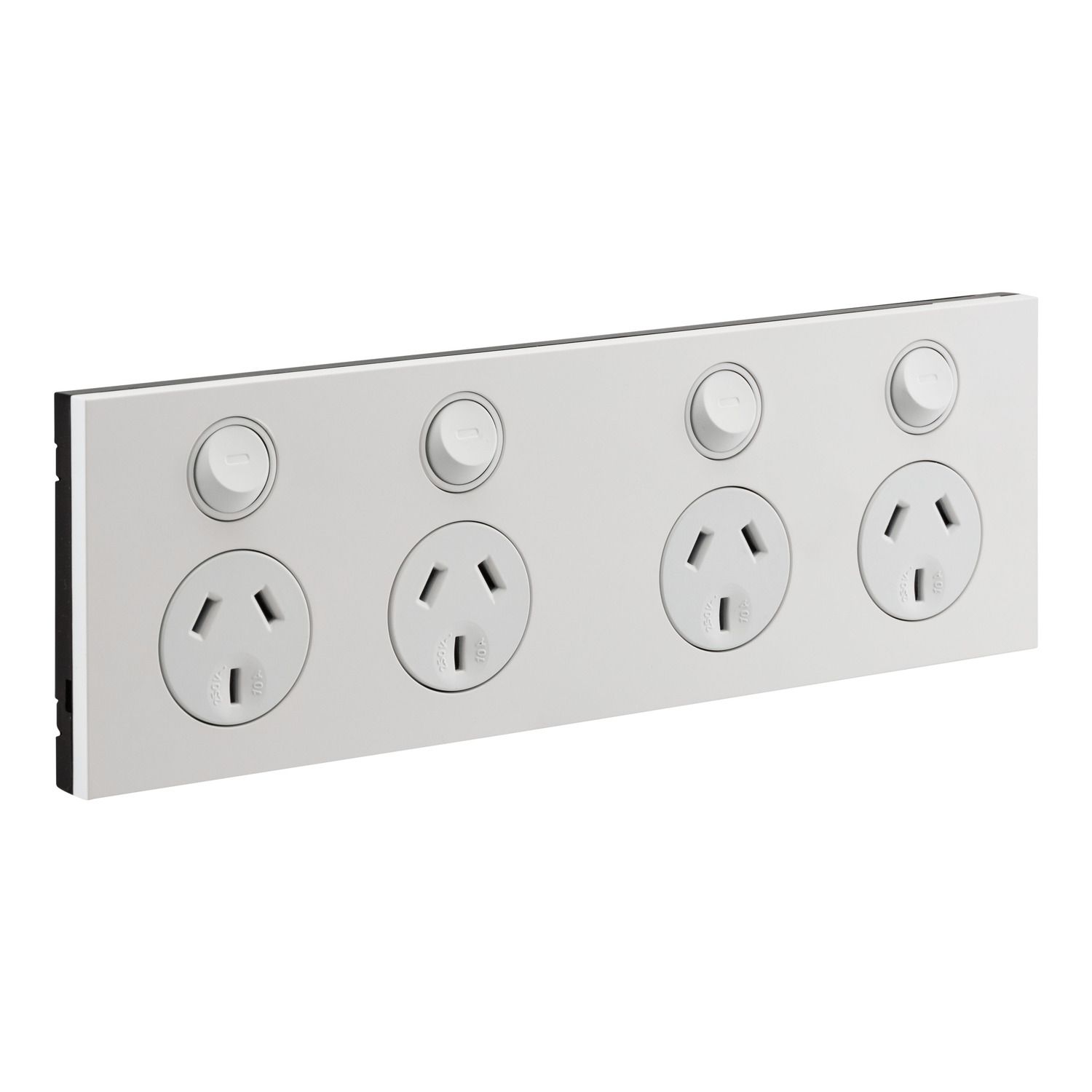 Picture of Quad Power Point, Saturn Zen, Horizontal Mount, 250V, 10A