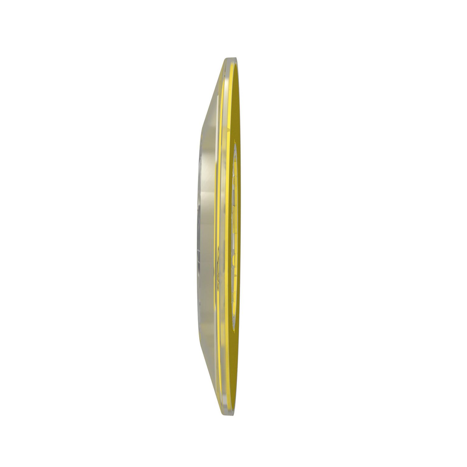Picture of Legend holder 60mm for emergency stop switching off push button, Harmony XB4, plastic, yellow, unmarked