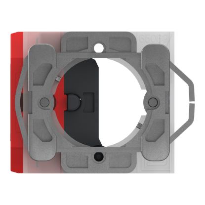 E-Stop Non-illuminated Body, Harmony 9001K/Harmony 9001SK, KR/SKR18, Metal/Plastic, 1NC, pre-assembled and non-disassembly – 9001KES18RES1 front view