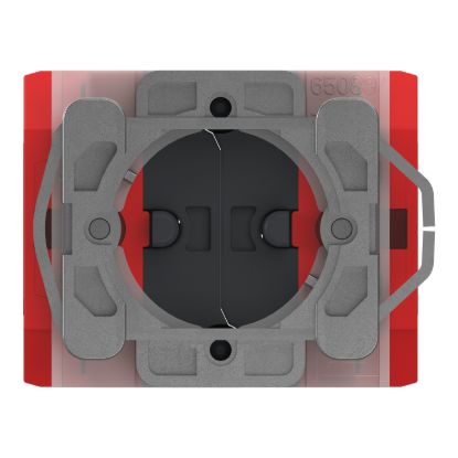 E-Stop Non-illuminated Body, Harmony 9001K/Harmony 9001SK, KR/SKR18, Metal/Plastic, 2NC, pre-assembled and non-disassembly – 9001KES18RES2 front view